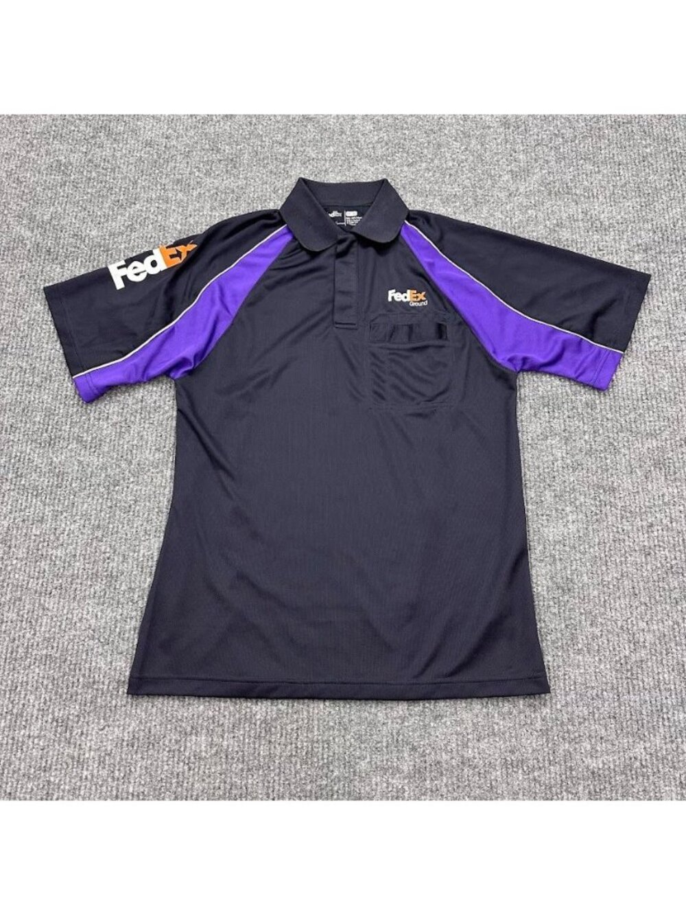 FedEx Ground Official By Stan Herman Short Sleeve Uniform Polo Shirt Mens Medium